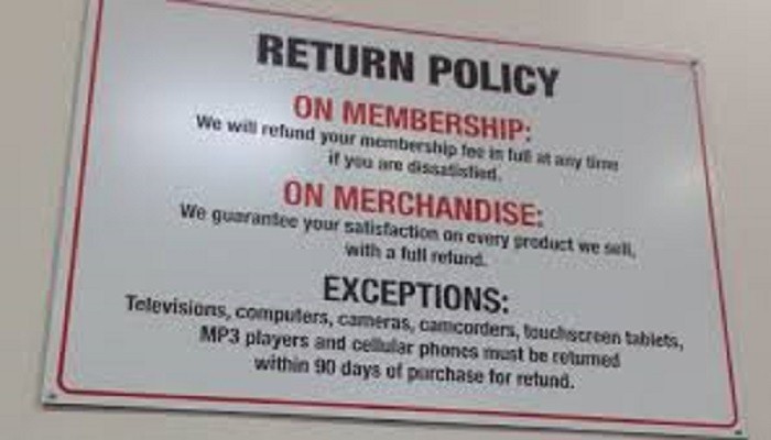 Costo Return Policy Rules